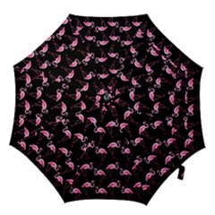 Flamingo Pattern Hook Handle Umbrellas (large) by Valentinaart