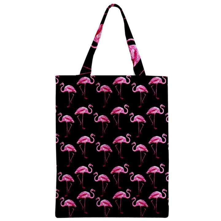 Flamingo pattern Zipper Classic Tote Bag