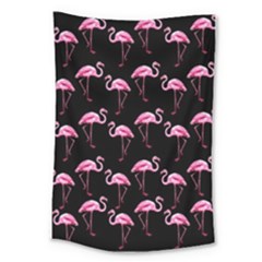 Flamingo Pattern Large Tapestry by Valentinaart