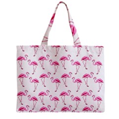 Flamingo Pattern Zipper Mini Tote Bag by Valentinaart