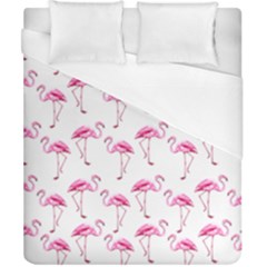 Flamingo Pattern Duvet Cover (california King Size) by Valentinaart