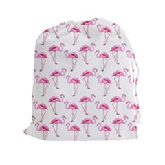 Flamingo Pattern Drawstring Pouches (xxl) by Valentinaart