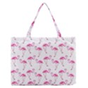 Flamingo pattern Zipper Medium Tote Bag View1