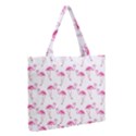 Flamingo pattern Zipper Medium Tote Bag View2