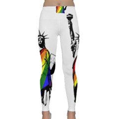 Pride Statue Of Liberty  Classic Yoga Leggings by Valentinaart