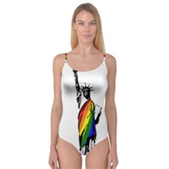 Pride Statue Of Liberty  Camisole Leotard  by Valentinaart