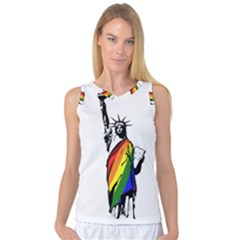 Pride Statue Of Liberty  Women s Basketball Tank Top by Valentinaart