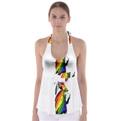 Pride Statue Of Liberty  Babydoll Tankini Top by Valentinaart