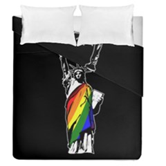 Pride Statue Of Liberty  Duvet Cover Double Side (queen Size) by Valentinaart