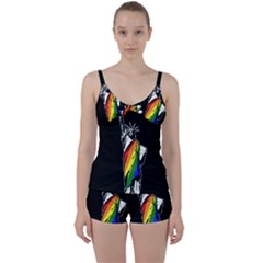 Pride Statue Of Liberty  Tie Front Two Piece Tankini