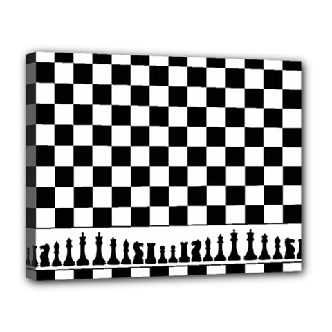 Chess  Canvas 14  X 11  by Valentinaart