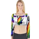 LGBT New York Long Sleeve Crop Top View1