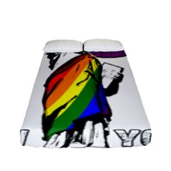 Lgbt New York Fitted Sheet (full/ Double Size) by Valentinaart