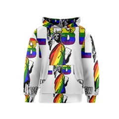 Lgbt New York Kids  Pullover Hoodie by Valentinaart