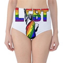 Lgbt New York High-waist Bikini Bottoms by Valentinaart