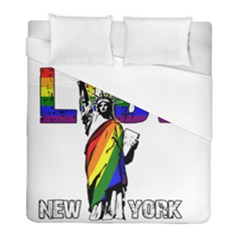 Lgbt New York Duvet Cover (full/ Double Size) by Valentinaart