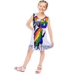 Lgbt New York Kids  Tunic Dress by Valentinaart