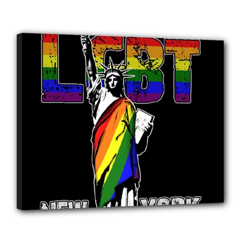 LGBT New York Canvas 20  x 16 