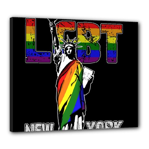 LGBT New York Canvas 24  x 20 