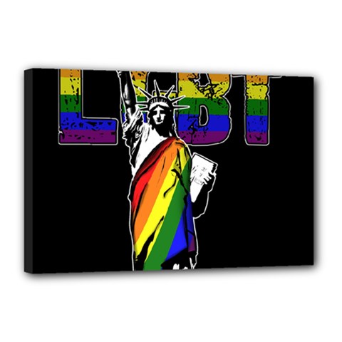 Lgbt New York Canvas 18  X 12  by Valentinaart