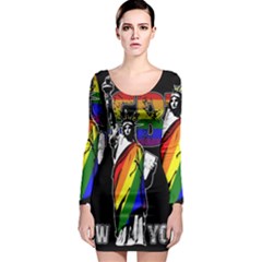 LGBT New York Long Sleeve Bodycon Dress