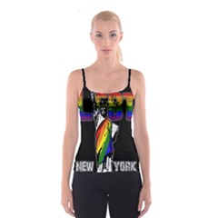 Lgbt New York Spaghetti Strap Top by Valentinaart