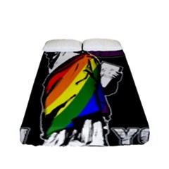 Lgbt New York Fitted Sheet (full/ Double Size) by Valentinaart