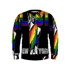 Lgbt New York Kids  Sweatshirt by Valentinaart