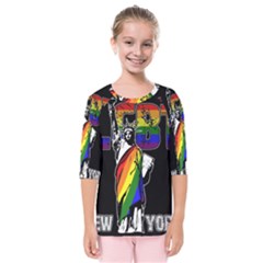 LGBT New York Kids  Quarter Sleeve Raglan Tee