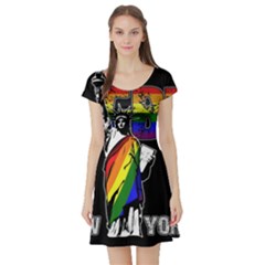 LGBT New York Short Sleeve Skater Dress