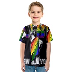 LGBT New York Kids  Sport Mesh Tee