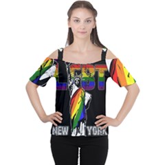 LGBT New York Cutout Shoulder Tee