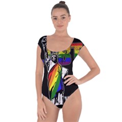 Lgbt New York Short Sleeve Leotard  by Valentinaart