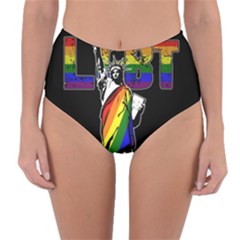 Lgbt New York Reversible High-waist Bikini Bottoms by Valentinaart