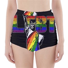 LGBT New York High-Waisted Bikini Bottoms