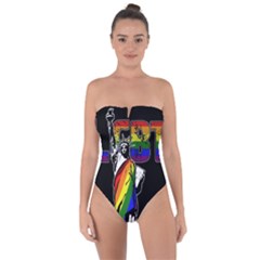 LGBT New York Tie Back One Piece Swimsuit