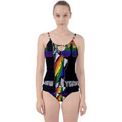 LGBT New York Cut Out Top Tankini Set