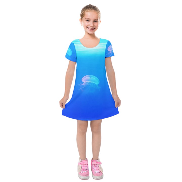 Jellyfish Kids  Short Sleeve Velvet Dress