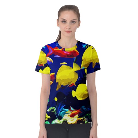 Tropical Fish Women s Cotton Tee by Valentinaart