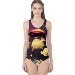 Tropical Fish One Piece Swimsuit by Valentinaart