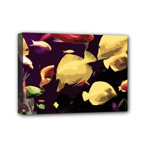 Tropical Fish Mini Canvas 7  X 5  by Valentinaart