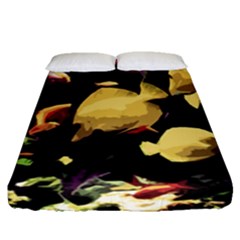 Tropical Fish Fitted Sheet (queen Size) by Valentinaart