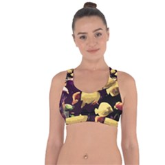 Tropical Fish Cross String Back Sports Bra