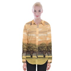 Landscape Womens Long Sleeve Shirt