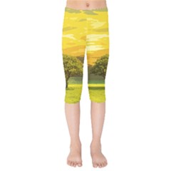 Landscape Kids  Capri Leggings 