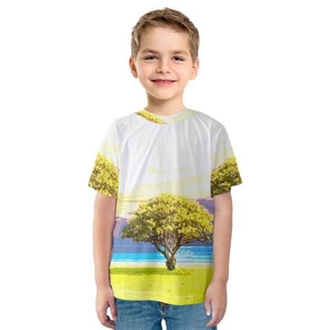 Landscape Kids  Sport Mesh Tee by Valentinaart