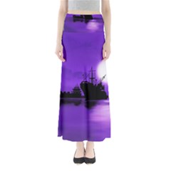 Open Sea Full Length Maxi Skirt by Valentinaart