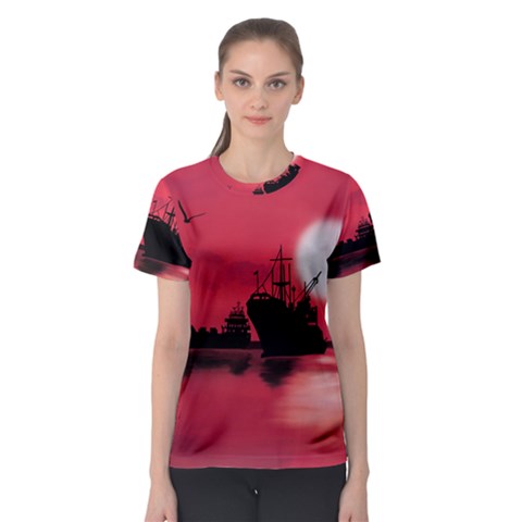 Open Sea Women s Sport Mesh Tee by Valentinaart