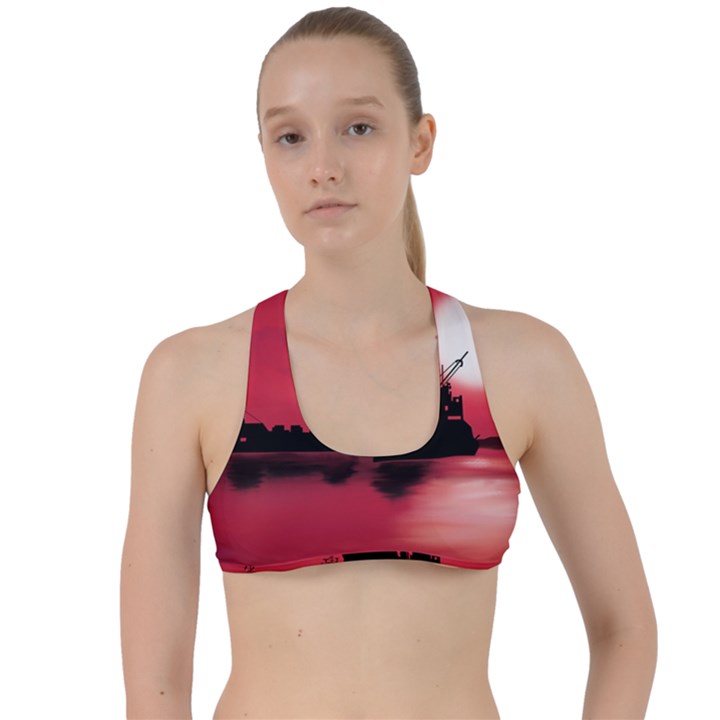 Open sea Criss Cross Racerback Sports Bra