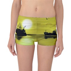 Open Sea Reversible Boyleg Bikini Bottoms by Valentinaart